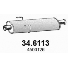 34.6113 ASSO Средний глушитель выхлопных газов