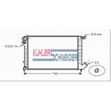 1510501 KUHLER SCHNEIDER Радиатор, охлаждение двигател