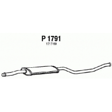 P1791 FENNO Средний глушитель выхлопных газов
