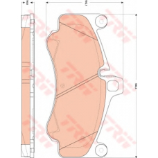 GDB1863 TRW Комплект тормозных колодок, дисковый тормоз