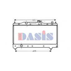 211960N AKS DASIS Радиатор, охлаждение двигателя