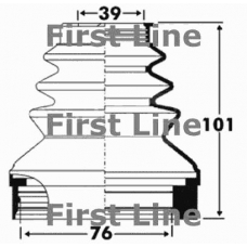 FCB2890 FIRST LINE Пыльник, приводной вал