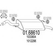 01.68610 MTS Глушитель выхлопных газов конечный