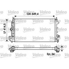 734345 VALEO Радиатор, охлаждение двигателя