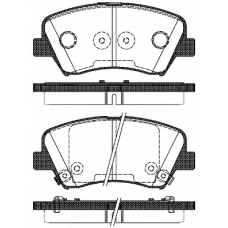 P15123.32 WOKING Комплект тормозных колодок, дисковый тормоз