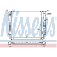 65508A NISSENS Радиатор, охлаждение двигателя