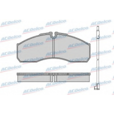 AC0581109AD AC Delco Комплект тормозных колодок, дисковый тормоз