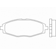P 15 006 BREMBO Комплект тормозных колодок, дисковый тормоз