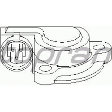 206 028 TOPRAN Датчик, положение дроссельной заслонки