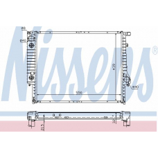 60618A NISSENS Радиатор, охлаждение двигателя