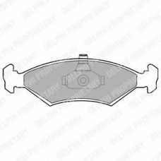 LP1604 DELPHI Комплект тормозных колодок, дисковый тормоз