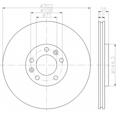 MDC2187 MINTEX Тормозной диск