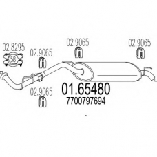 01.65480 MTS Глушитель выхлопных газов конечный