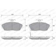 151-2243 WEEN Комплект тормозных колодок, дисковый тормоз