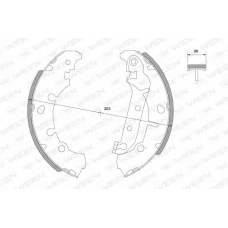 152-2040 WEEN Комплект тормозных колодок