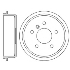 VBD61 MOTAQUIP Тормозной барабан