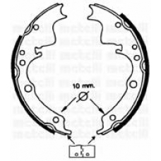 53-0109 METELLI Комплект тормозных колодок