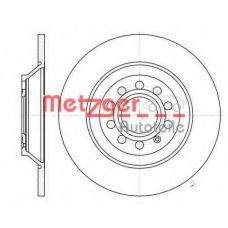 61207.00 METZGER Тормозной диск