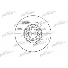 PBD1998 PATRON Тормозной диск