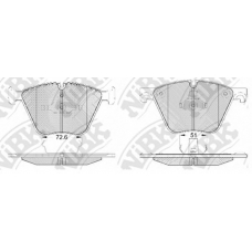 PN0494 NiBK Комплект тормозных колодок, дисковый тормоз