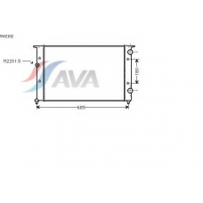 VW2102 AVA Радиатор, охлаждение двигателя