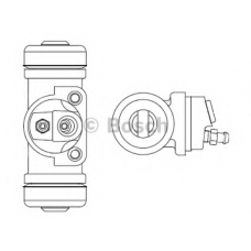 F 026 002 392 BOSCH Колесный тормозной цилиндр