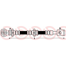 T 56 037 BREMBO Тормозной шланг