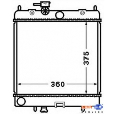 8MK 376 726-691 HELLA Радиатор, охлаждение двигателя