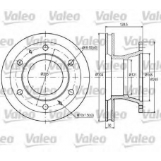 187059 VALEO Тормозной диск