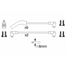 0 986 356 879 BOSCH Комплект проводов зажигания