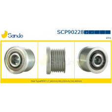 SCP90228.0 SANDO Ременный шкив, генератор