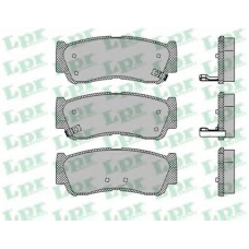 05P1417 LPR Комплект тормозных колодок, дисковый тормоз
