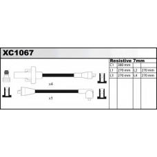 XC1067 QUINTON HAZELL Комплект проводов зажигания