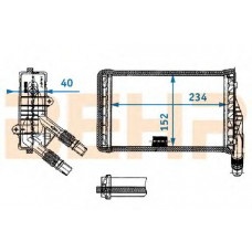 9101253 BEHR Heater core