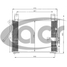 300423 ACR Конденсатор, кондиционер