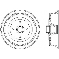 62928 PAGID Тормозной барабан