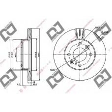 BD1277 DJ PARTS Тормозной диск