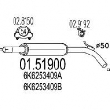 01.51900 MTS Средний глушитель выхлопных газов
