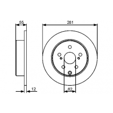 0 986 479 419 BOSCH Тормозной диск