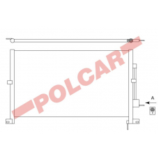 3218K8C1 POLCAR Skraplacze klimatyzacji