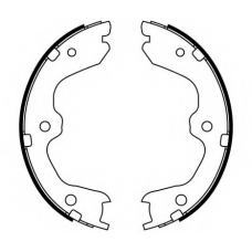 09-0717 E.T.F. Комплект тормозных колодок; Комплект тормозных кол