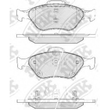 PN1839 NiBK Комплект тормозных колодок, дисковый тормоз