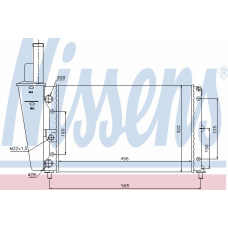 63319 NISSENS Радиатор, охлаждение двигателя