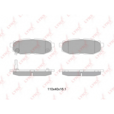 BD-7114 LYNX Колодки тормозные задние
