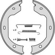 M827R MGA Комплект тормозных колодок, стояночная тормозная с