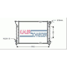 1338801 KUHLER SCHNEIDER Радиатор, охлаждение двигател