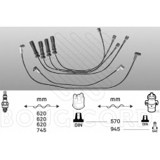 6435 BOUGICORD Комплект проводов зажигания