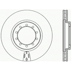 BDA2319.20 OPEN PARTS Тормозной диск