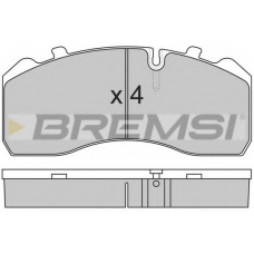 BP7284 BREMSI Комплект тормозных колодок, дисковый тормоз