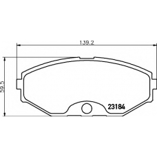 8DB 355 011-631 HELLA Комплект тормозных колодок, дисковый тормоз